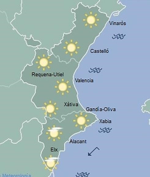 Previsión del tiempo en la Comunitat.