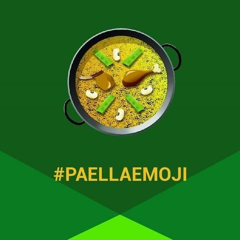 El emoji de paella, disponible en junio