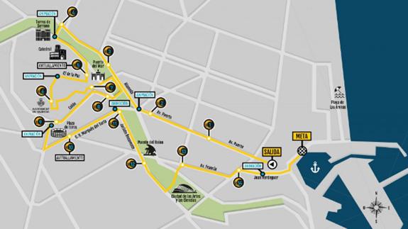 15K nocturna de Valencia: Horarios, recorrido y calles cortadas