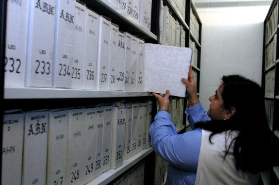 Fondos del Archivo de Salamanca en el Arxiu Nacional de Cataluña.