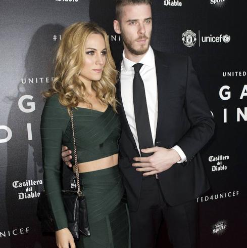 Edurne y David De Gea, en una imagen de archivo.