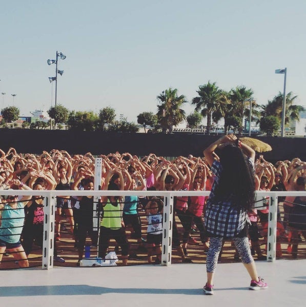 Zumba, sol y fitness en Marina Beach