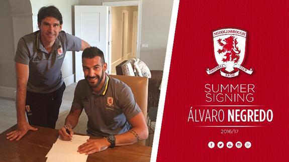 Negredo, nuevo jugador del Middlesbrough