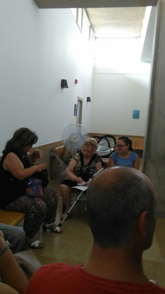 Ventiladores en el centro de salud