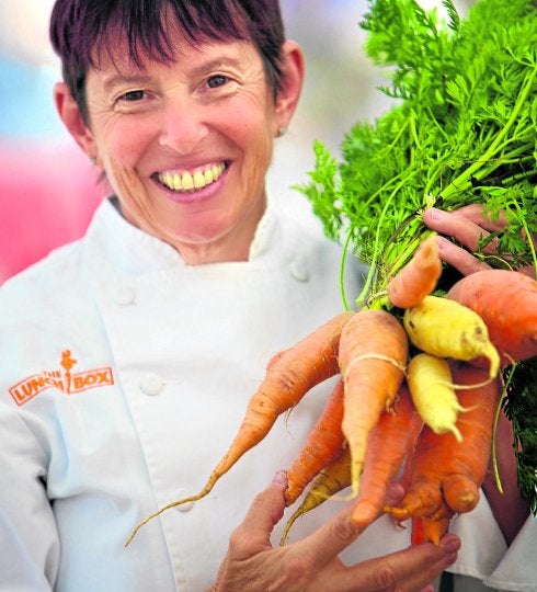 Ann Cooper llena el menú de vegetales. Ahora quiere cargarse las patatas. :: Kirsten Boyer