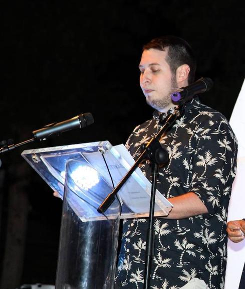 Noel Gadea, en la coronación de las reinas de Gata