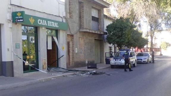 Cajero de la sucursal de Caja Rural del Sur en la Avenida de la Libertad de Marinaleda.