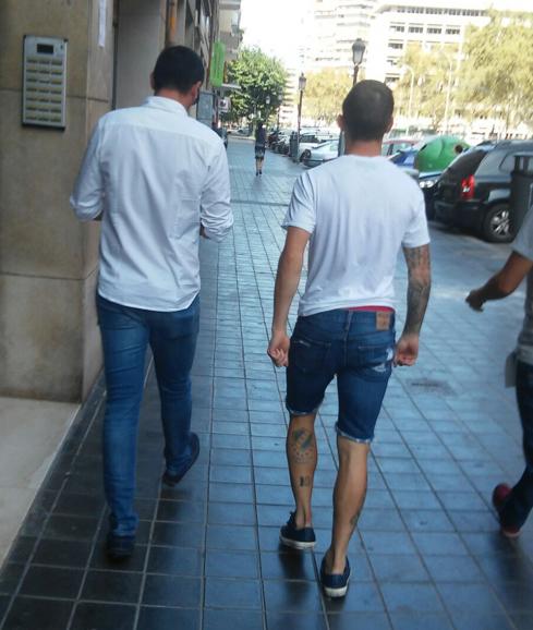 Fede Cartabia, tras salir de las oficinas del club. 