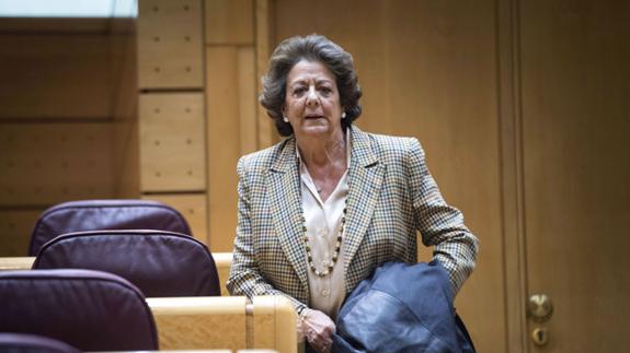 Rita Barberá, en el Senado.