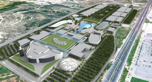 Simulación del macrocentro comercial proyectado por Intu Eurofund en Paterna. :: lp