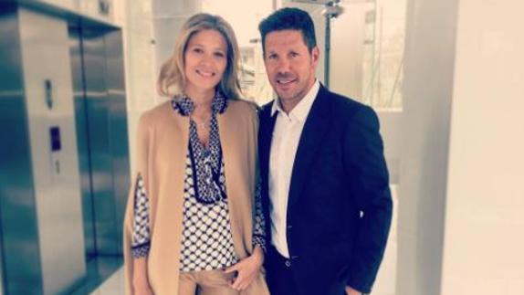 Carla Pereyra y Cholo Simeone.