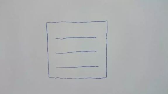 Solución | ¿Eres capaz de dibujar un cuadrado con tres líneas?