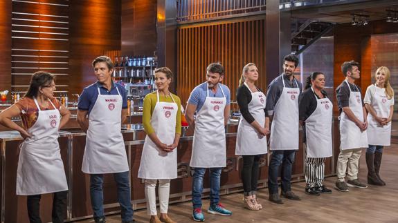 Los concursantes de 'Masterchef Celebrity' en cocinas.