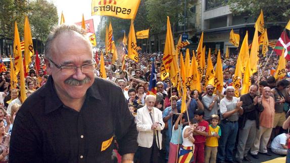 Carod Rovria, en una manifestación independentista. 