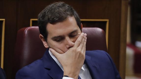 Albert Rivera, hoy en el Debate de Investidura.