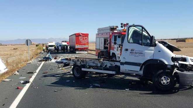 Un camionero de Castellón fallece en un accidente en La Rioja
