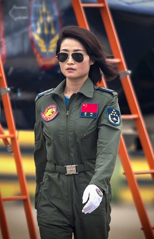 Yu Xu, la joven oficial de la fuerza aérea china fallecida. :: J. E. / afp