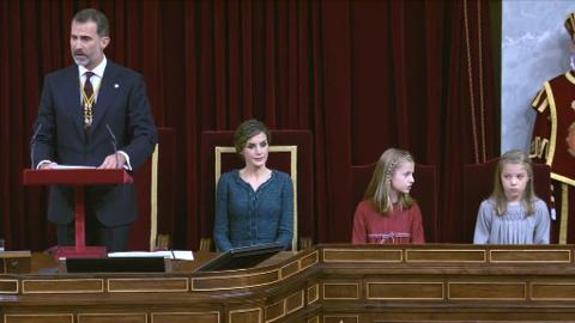 Leonor y Sofía, protagonistas en el Congreso