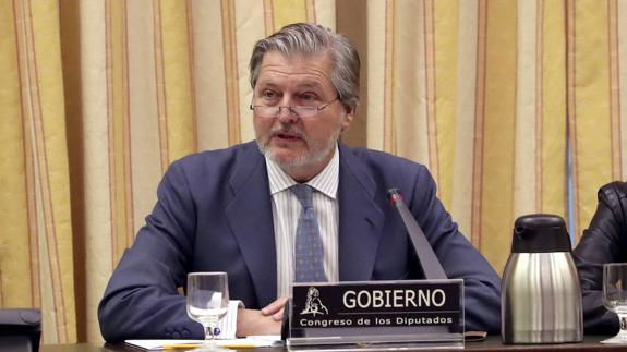 Iñigo Méndez de vigo, en su comparecencia de ayer.