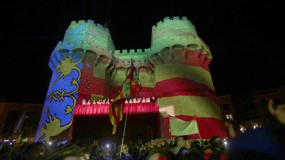 Una imagen de la Crida de Fallas del pasado mes de febrero de 2016.