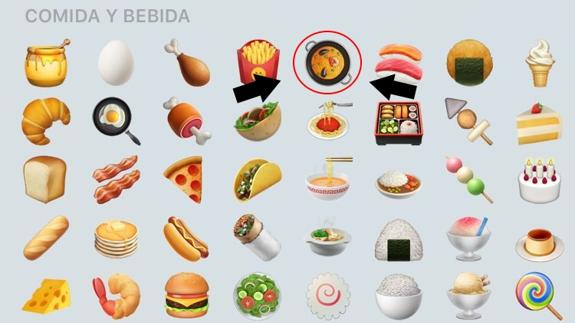 El emoticono de la paella ya está disponible en iPhone