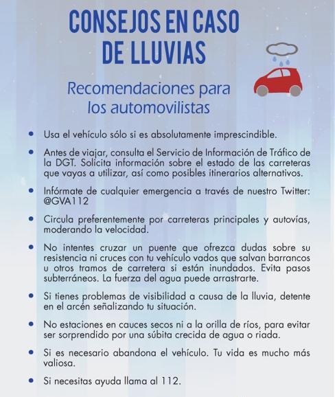 Consejos para conducir con lluvia