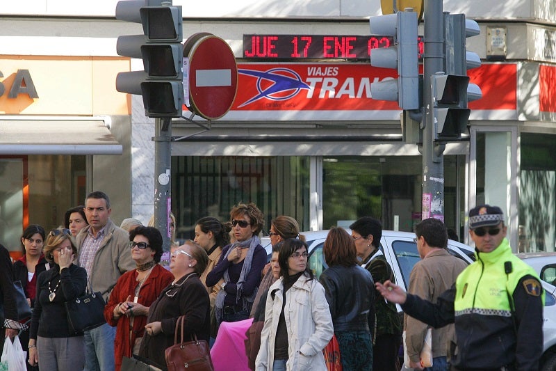 Semáforos en Valencia.