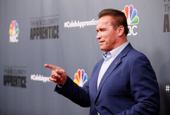 Arnold Schwarzenegger durante la presentación del espacio de la NBC. :: Danny Moloshok / reuters