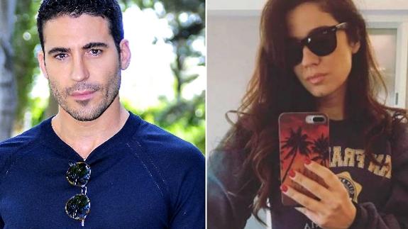 El actor Miguel Ángel Silvestre y la diseladora Laura del Río. 