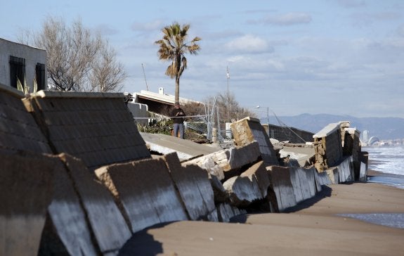 Vista general del paseo de la Casbah, ayer por la mañana. :: juanjo monzó