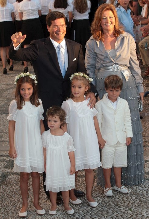 Alexia de Grecia con su familia. :: efe