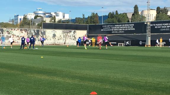 Imagen del entrenamiento de hoy. 