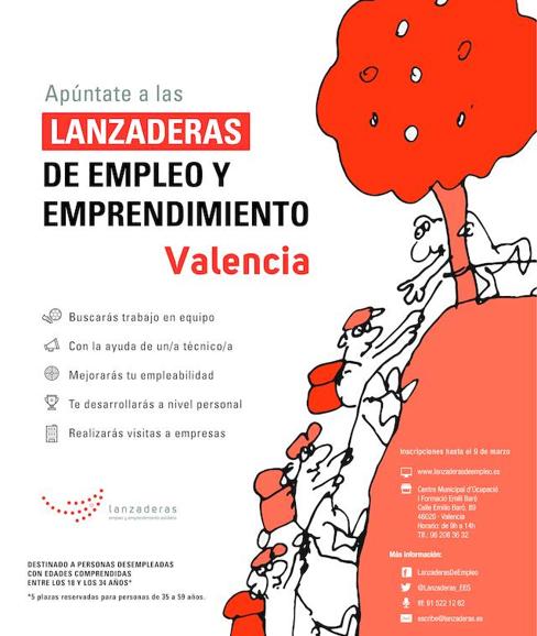 Valencia abrirá una nueva lanzadera de empleo para fomentar la inserción laboral de 20 personas