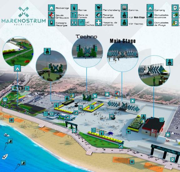 Infografía del recinto. 