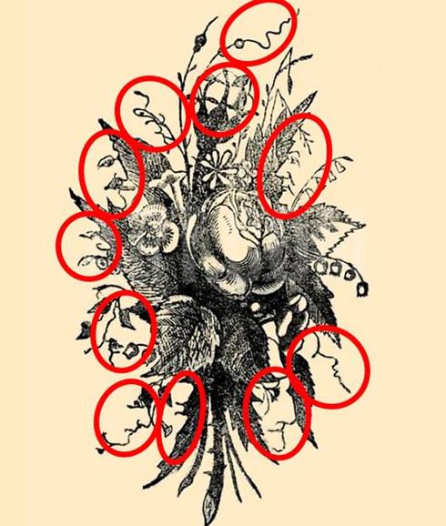 Solución | ¿Cuántas caras ves en este ramo?