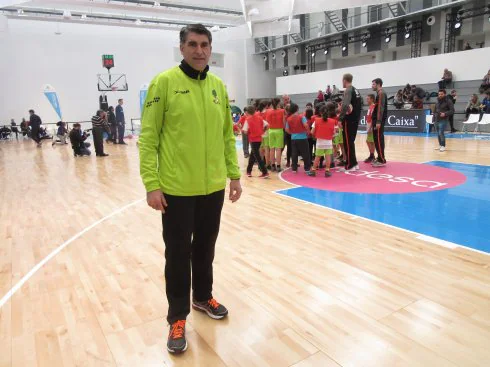 Chema Terreros, durante la Copa del Rey de Vitoria. :: j. bermejo