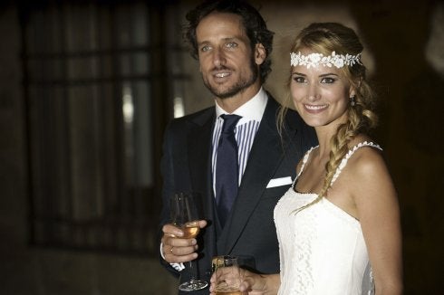 Feliciano y Alba, el día de su boda, el 17 de julio de 2015. :: efe