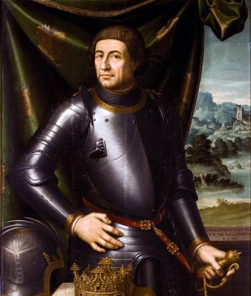 Retrato de Alfonso El Magnánimo, III de Valencia y V de Aragón.