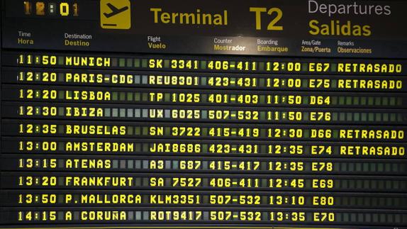 Cancelados dos vuelos a Valencia por la huelga de controladores franceses