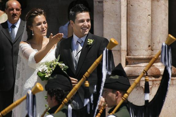 Paula Echevarría y David Bustamante, el día de su boda.