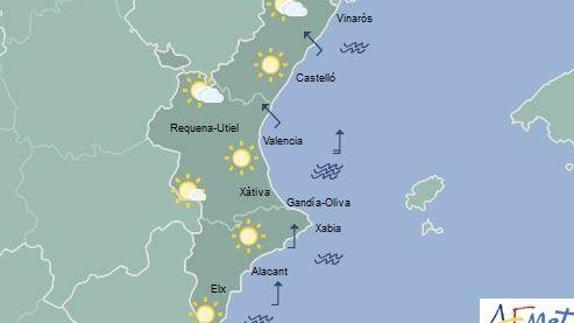 El tiempo en Valencia, Alicante y Castellón: Bajada de las temperaturas