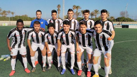 Jugadores del CD Castellón durante la actual temporada