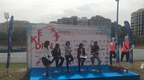 Presentación de la maratón por equipos Ekiden