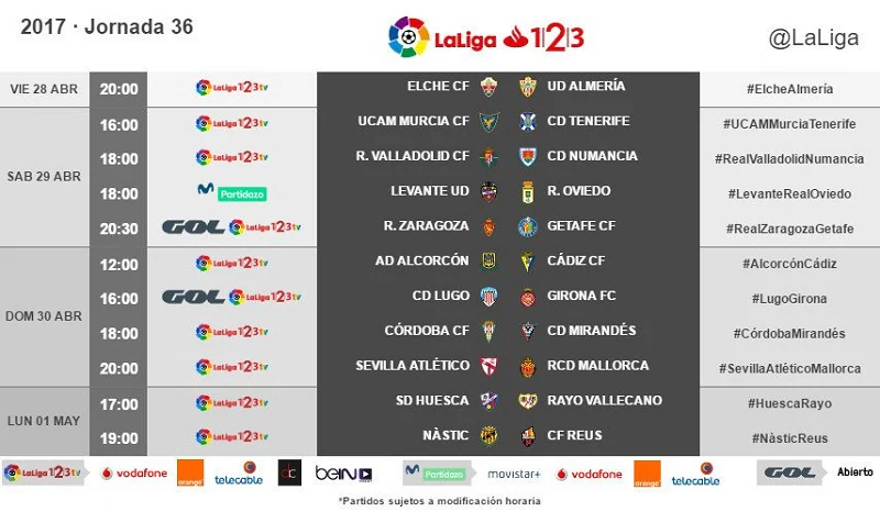 Horario y televisión del Huesca - Rayo Vallecano de la jornada 36 de la Segunda División