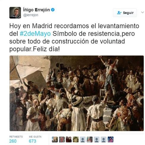 Mensaje de Íñigó Errejón.