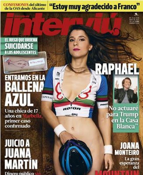 Joana Monteiro, campeona de Portugal de ciclismo de montaña, se desnuda en 'Interviú'