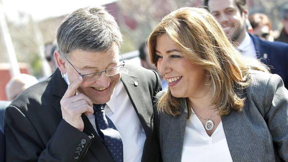 Ximo Puig y Susana Díaz, en una imagen de archivo.