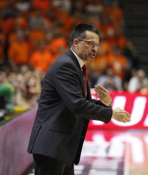Pedro Martínez, entrenador del Valencia Basket