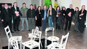 Inauguración de la muestra, ayer en las Atarazanas. ::
LP