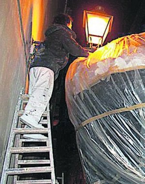 Montaje arriesgado en la falla de El Pilar